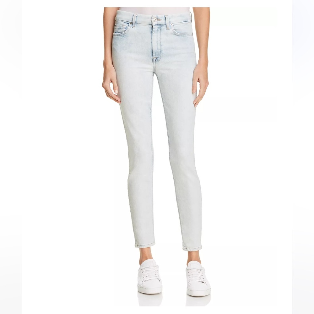 7 For All Mankind
Ankle Skinny Jeans in Bleached Out